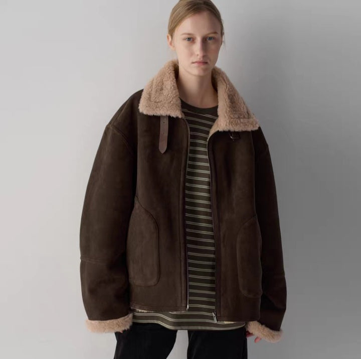 INNEN SHERPA-WOLLJACKE