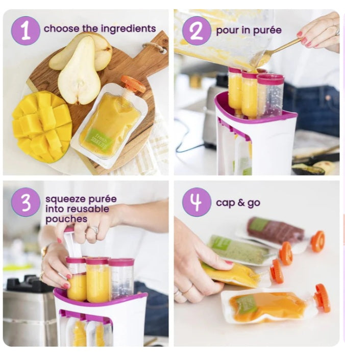 Baby Food Maker Squeezer Food Station Organic Food For Newborn Fruit Container Storage