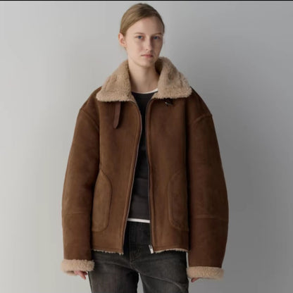 INNEN SHERPA-WOLLJACKE