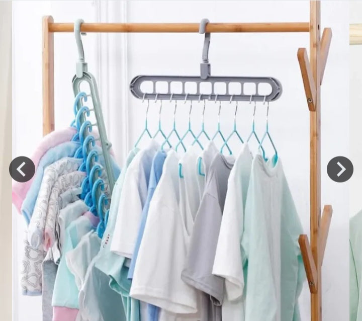 9-hole Clothes Organizer Space Saving Hanger