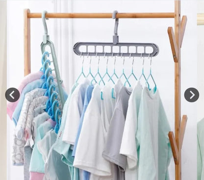 9-hole Clothes Organizer Space Saving Hanger
